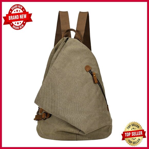 Large Canvas Vintage Backpack Daypack for Travel Hiking Casual Use